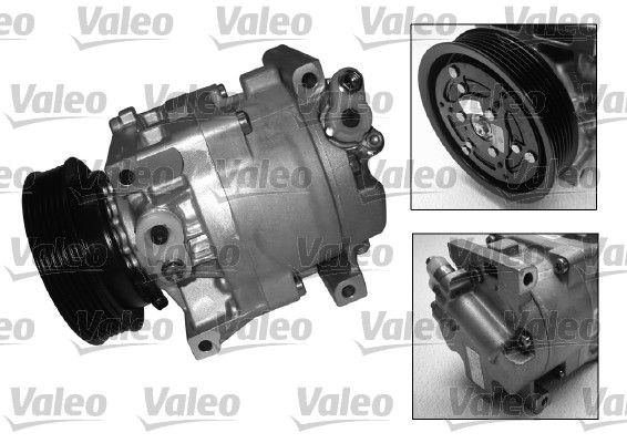 VALEO 699284: AC-kompressor med PAG-kompressorlje NEW ORIGINAL PART
