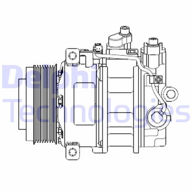 DELPHI CS20378: Kliimakompressor PAG-kompressoriõliga