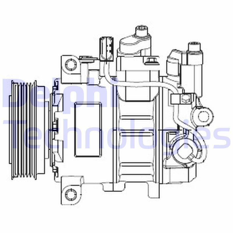 DELPHI CS20474: Kliimakompressor PAG-kompressoriõliga
