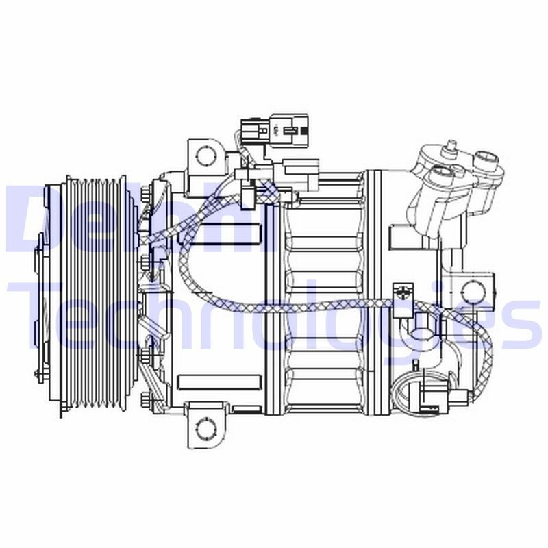DELPHI CS20477: Kliimakompressor PAG-kompressoriõliga