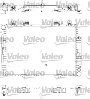 VALEO 732447: Chladič motora Hliník