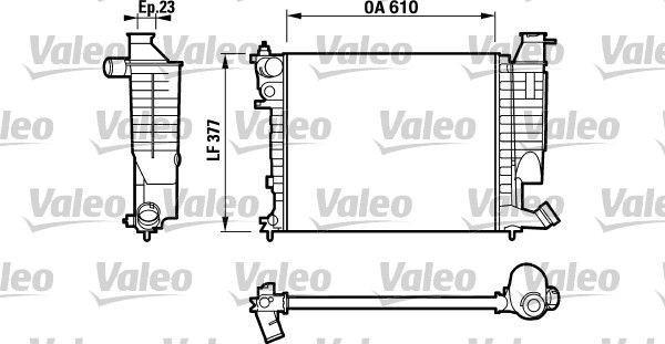 VALEO 732535: Radiator, racire motor Aluminiu, cu termostat
