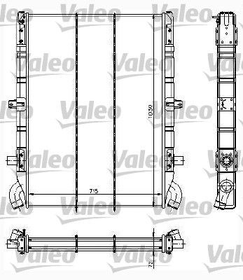 VALEO 734295: Jäähdytin, moottorin jäähdytys NEW PART Kupari
