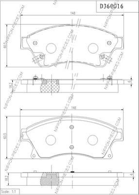 NPS D360O16: Piduriklotsid Esisild