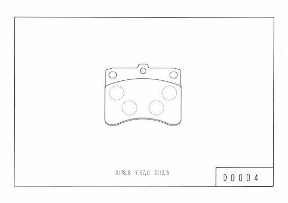 NPS D360U05: Piduriklotsid Esisild