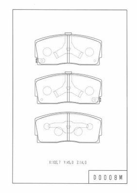 NPS D360U06: Piduriklotsid Esisild
