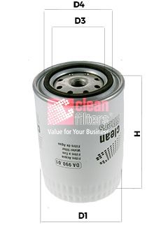 CLEAN FILTER DA 990: Jahutusvedeliku filter