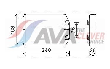 AVA COOLING SYSTEMS DAA6014: Siltummainis, Salona apsilde bez cauruļvada