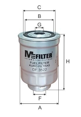 MFILTER DF 3522: Kütusefilter