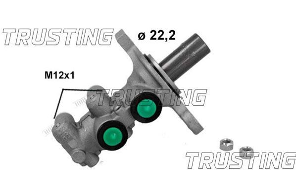 TRUSTING DF1448: Bromsskiva Ø: 359,9mm, ventilerad, Ø: 359,9mm, lackerad