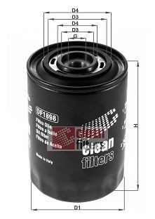 CLEAN FILTER DF1889: Oliefilter