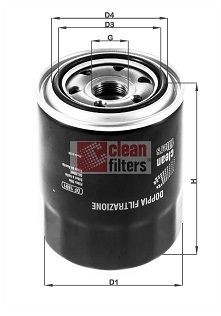 CLEAN FILTER DF1891: Alyvos filtras