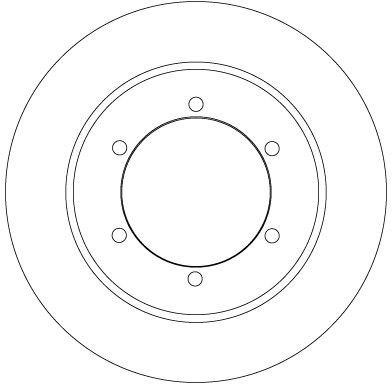 TRW DF6790: Bromsskiva Ø: 280mm, ventilerad, Ø: 280mm, lackerad