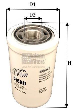 CLEAN FILTER DH5803: Hüdraulikafilter, automaatkäigukast