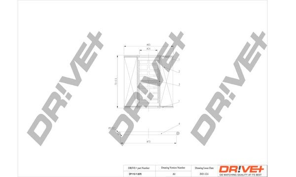 Dr!ve+ DP1110.11.0076: Õlifilter