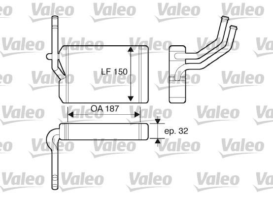 VALEO 812071: Schimbator caldura, incalzire habitaclu