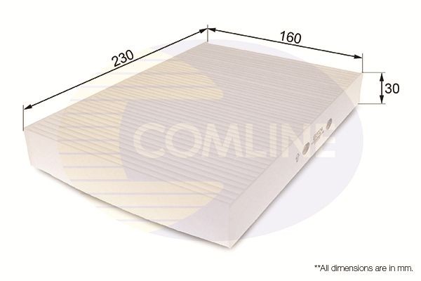 COMLINE EKF124: Pollenfilter Pollenfilter