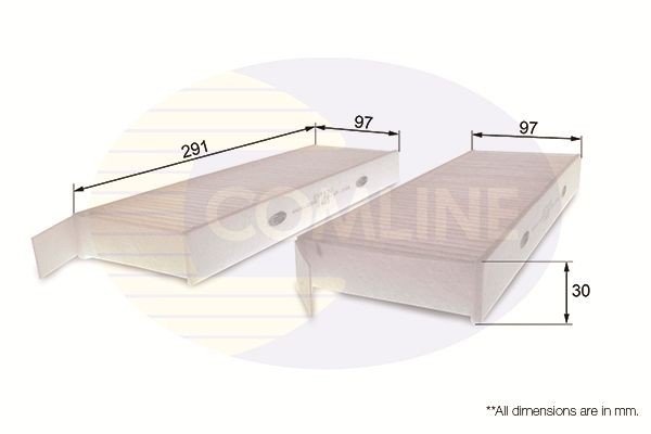 COMLINE EKF170: Filtru, aer habitaclu Filtru polen