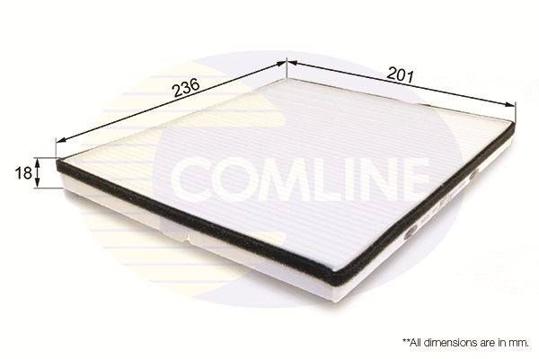 COMLINE EKF200: Filtru, aer habitaclu Filtru polen
