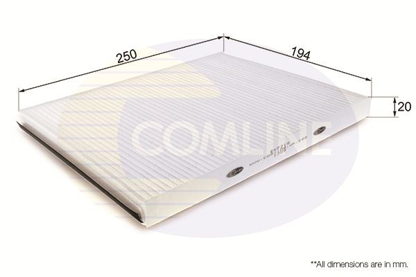 COMLINE EKF219: Filtru, aer habitaclu Filtru polen