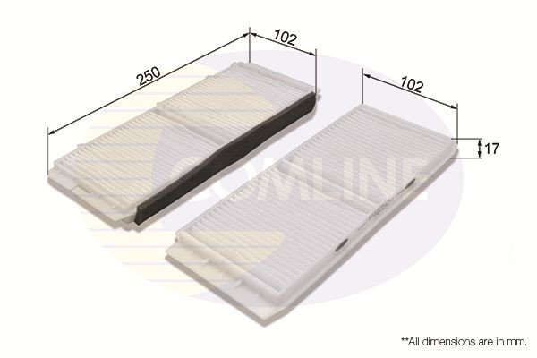 COMLINE EKF336-2: Filter, salongiõhk Tolmufilter