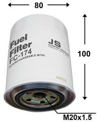 JS ASAKASHI FC174J: Kütusefilter