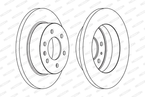 FERODO FCR311C: Piduriketas PREMIER Ø: 298mm, täis, Ø: 298mm, kaetud