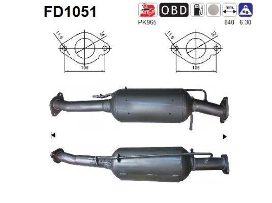 AS FD1051: Tahmafilter