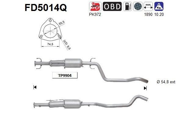 AS FD5014Q: Tahmafilter