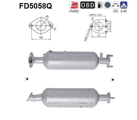 AS FD5058Q: Tahmafilter