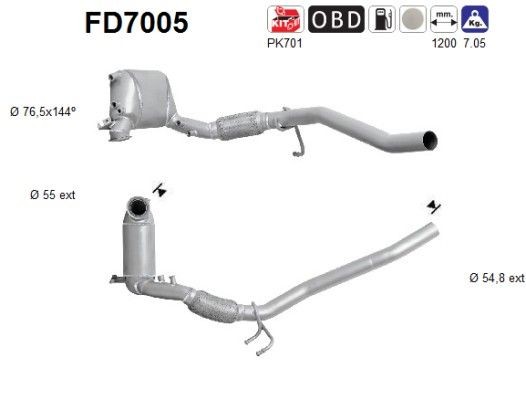 AS FD7005: Filtru de particule