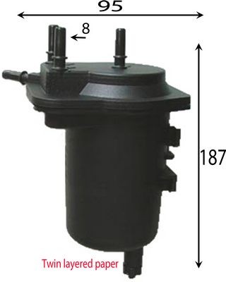 JS ASAKASHI FS1026: Kütusefilter