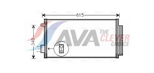 AVA COOLING SYSTEMS FTA5412D: Condensator, climatizare ** CLEVER FIT ** cu uscator