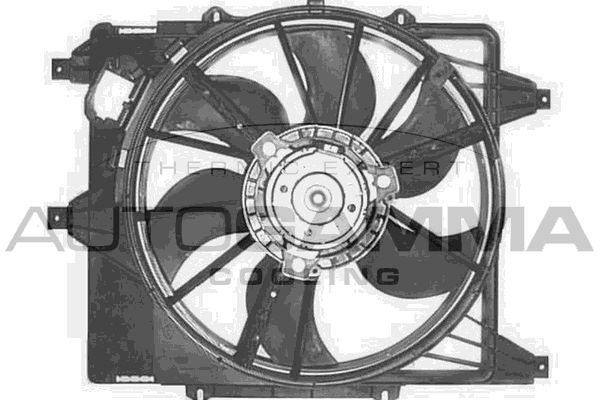 AUTOGAMMA GA201737: Ventilator, radiator 380mm, cu cadru