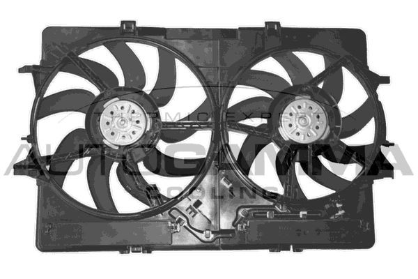 AUTOGAMMA GA221308: Ventilator, radiator 350mm, cu cadru