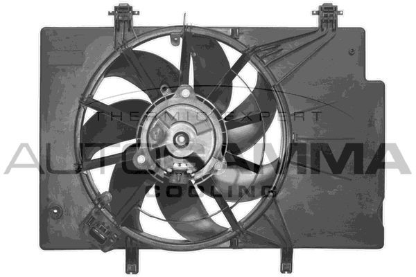 AUTOGAMMA GA224007: Motoventilateur 345mm, avec cadre porteur