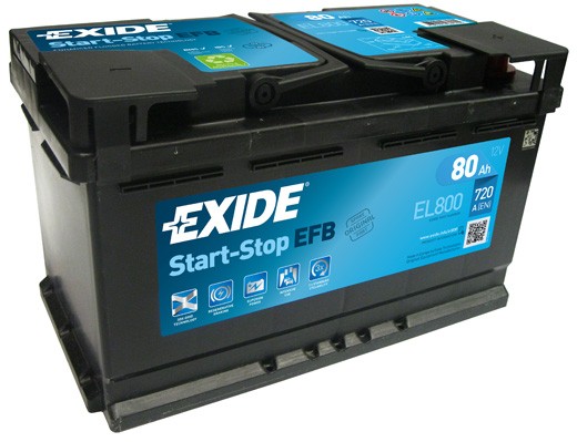 EXIDE EL800: Käivitusaku EFB
