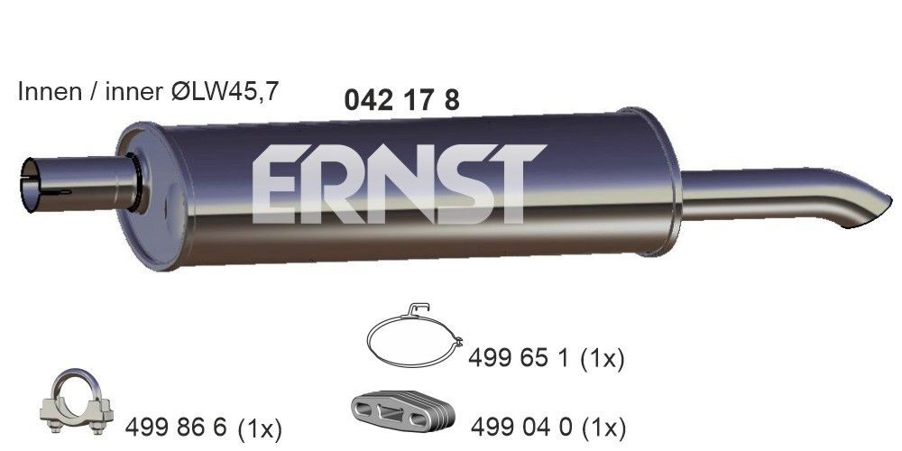 ERNST 042178: Lõppsummuti 730mm