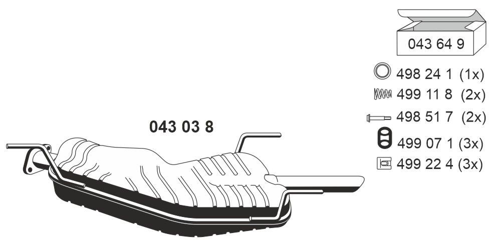 ERNST 043038: Toba esapament finala 920mm