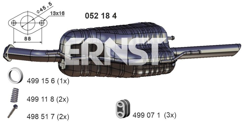 ERNST 052184: Lõppsummuti 990mm