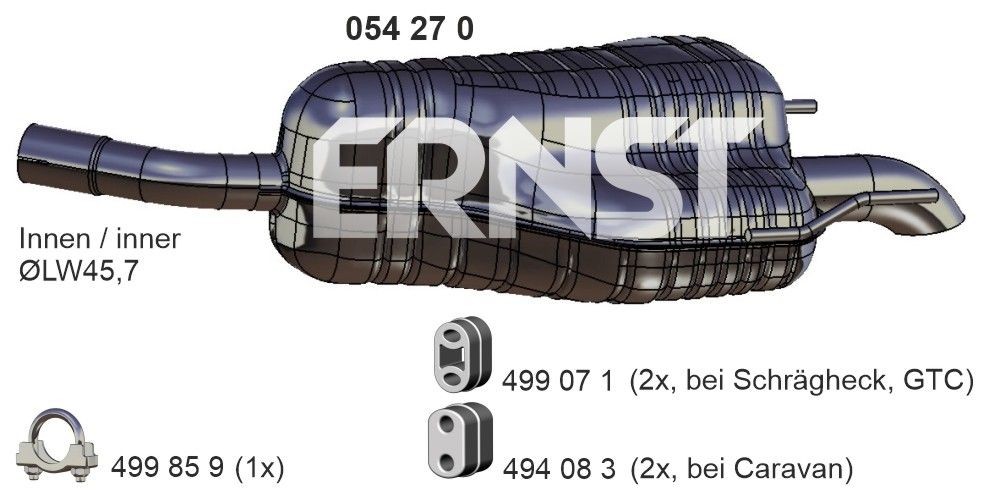 ERNST 054270: Lõppsummuti 800mm