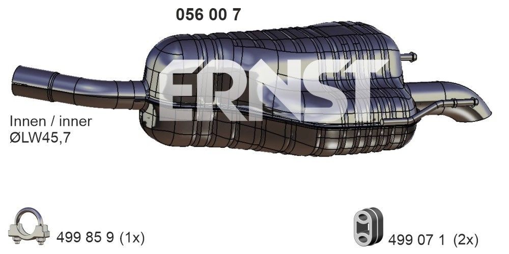 ERNST 056007: Lõppsummuti 780mm