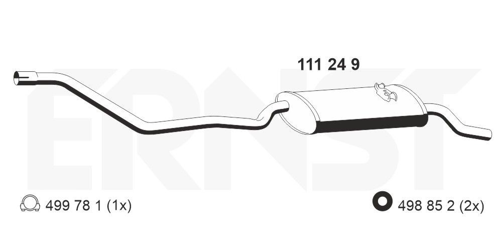 ERNST 111249: Toba esapament finala 1480mm