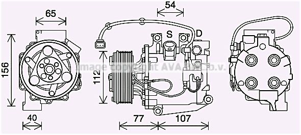 PRASCO HDK311: Compresor AC