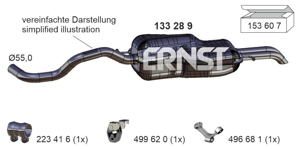 ERNST 133289: Lõppsummuti 1540mm