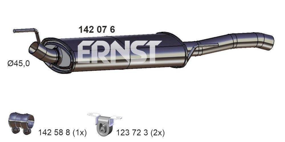 ERNST 142076: Lõppsummuti 820mm