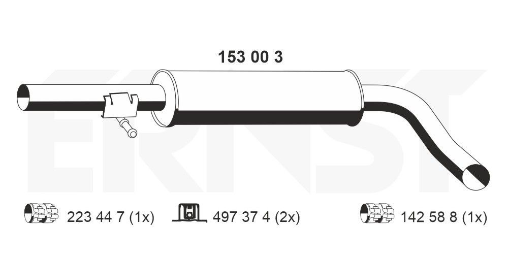 ERNST 153003: Kesksummuti 810mm