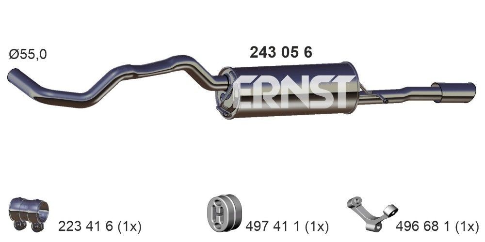 ERNST 243056: Lõppsummuti 1540mm