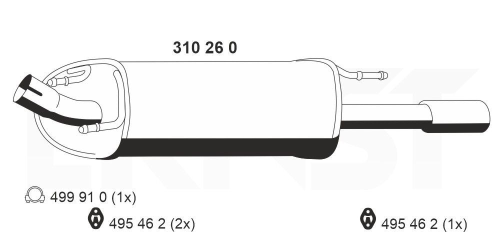 ERNST 310260: Lõppsummuti taga, 820mm