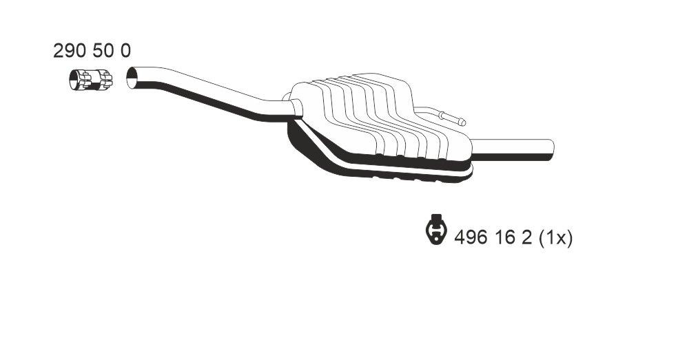 ERNST 341172: Lõppsummuti 880mm